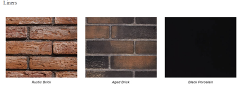 White Mountain Hearth Tahoe Premium 32 Clean-Face Direct-Vent Fireplace - Liners
