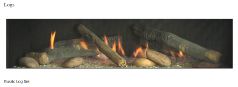 White Mountain Hearth Boulevard 60 Direct-Vent Linear Fireplace - DVLL60BP90 rustic logs