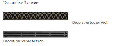 White Mountain Hearth Tahoe Luxury 36 Direct-Vent Fireplace - Decorative Louvers