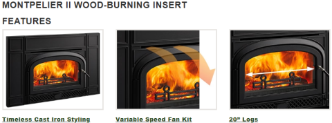 Vermont Castings Montpelier II Wood-Burning Insert - Features