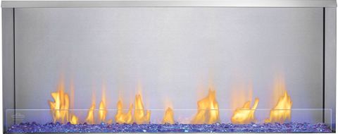 Galaxy 50-inch Outdoor Gas Fireplace  flames