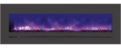 Amantii / Sierra Flame 60" Electric Fireplace - Wall Mount / Built-In - WM-FML-60-6623-STL