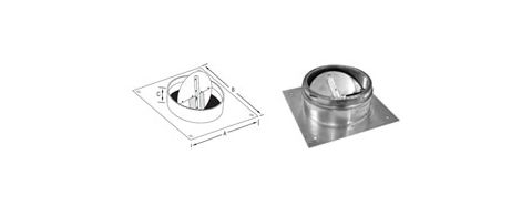 Selkirk MetalBest 10" Ultra-Temp Anchor Plate w/ Damper - 10S-APD