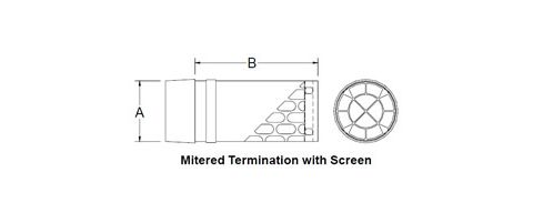 Selkirk 4'' Direct-Temp Multi-Fuel Free Flow Horizontal Termination - 9490FFHT