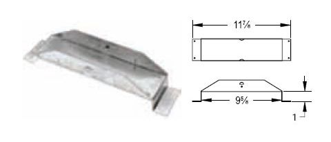 M&G DuraVent 4'' Oval Gas Vent Oval Tee Support - Base Plate - 4GWPS // 4GWPS
