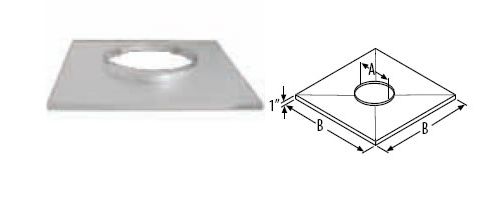 M&G DuraVent 14'' DuraTech Chase Top Flashing - 99330 // 14DT-CTF