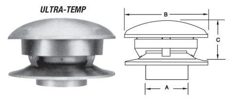 Selkirk MetalBest 14" Ultra-Temp Round Top - 14S-CT