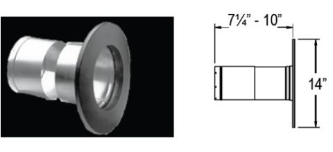 M&G DuraVent 8'' DuraLiner Masonry Thimble with Slip Connector - 4843 // 8DLR-MTSC