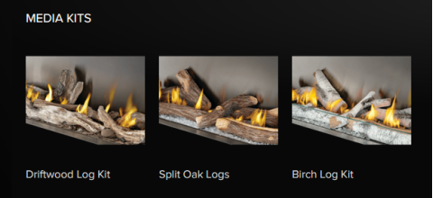 Galaxy Outdoor 62-inch Fireplace Log sets side by side