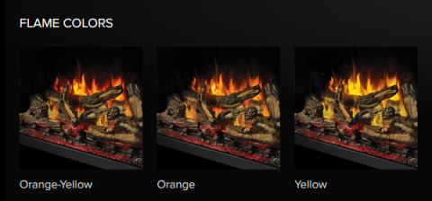 Napoleon Elevation Electric Fireplace NEFB42H-MF Flame colors