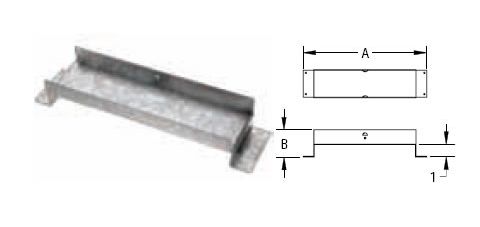 M&G DuraVent 5'' Oval Gas Vent Oval Tee Support - Plain - 5GWTS // 5GWTS