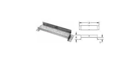 M&G DuraVent 6'' Oval Gas Vent Oval Tee Support - Plain - 6GWTS // 6GWTS