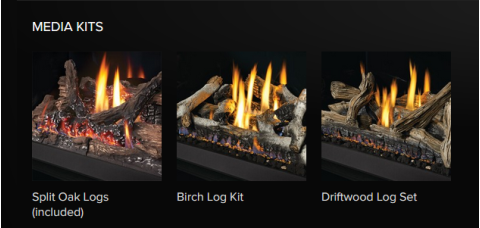 Napoleon Oakville X3 Gas Fireplace Insert logsets