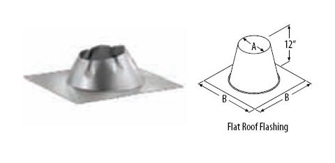 M&G DuraVent 16'' DuraTech Flat Roof Flashing - 99451 // 16DT-FF