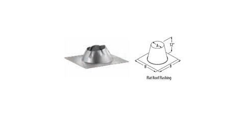 M&G DuraVent 6'' DuraTech Roof Flashings Flat Roof - 9451 // 6DT-FF