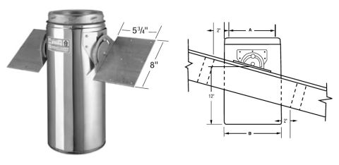 Selkirk MetalBest 8" Ultra-Temp Roof Support Package - 8T-RSP