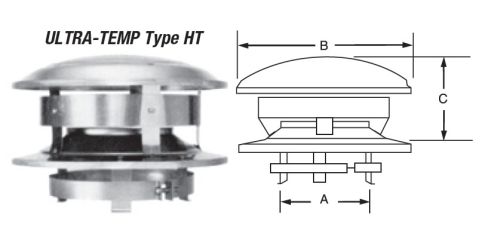 Selkirk MetalBest 6" Ultra-Temp Round Top - 6T-CT