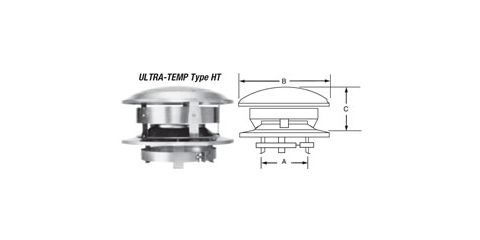 Selkirk MetalBest 7" Ultra-Temp Round Top - 7T-CT