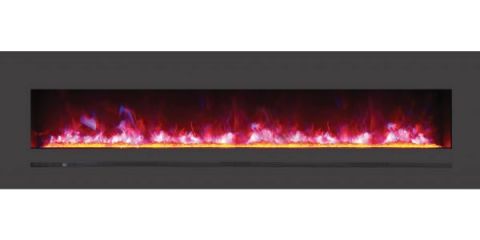 Amantii / Sierra Flame 72" Electric Fireplace - Wall Mount / Built-In - WM-FML-72-7823-STL