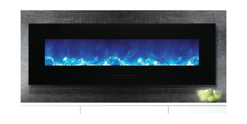 Amantii WM-FM-60-7023-BG 60" Electric Fireplace - Wall Mount/Built In - WM-FM-60-7023-BG
