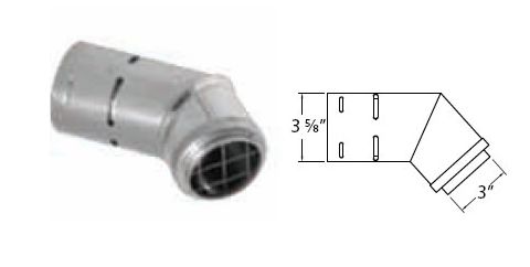 M&G DuraVent 3'' PelletVent Pro Horizontal Cap - 3PVP-HC // 3PVP-HC