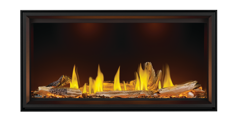 Linear fireplace flames