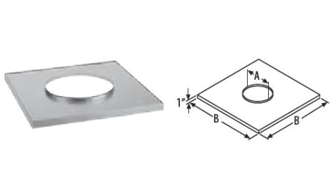M&G DuraVent 8'' DuraTech Chase Top Flashing - 9630 // 8DT-CTF