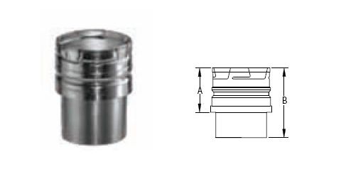 M&G DuraVent 14'' Round Gas Vent Draft Hood Connector - 14GVC // 14GVC