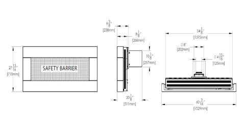 Napoleon Plazmafire WHD48 Direct Vent Gas Fireplace Dimensions