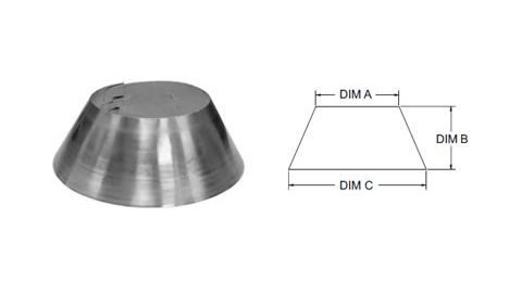 Selkirk 5x8 Direct-Temp Storm Collar - 1605810 - 5DT-SC