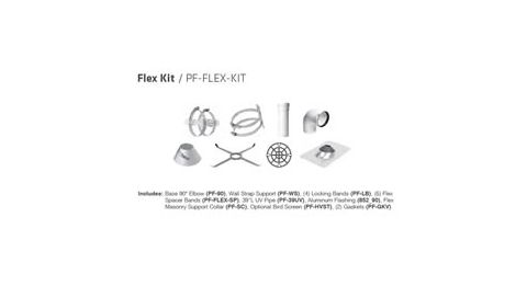 Selkirk 3" Polyflue Masonry Re-liner Kit - 833051 - 3PF-FLEX-KIT