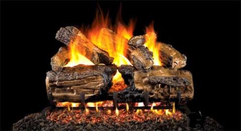 Real Fyre 18" G4 Burnt Split Oak Log Sets - HCHSG4-18