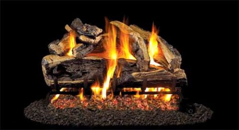 Real Fyre 30" G4 Charred Rugged Split Oak Log Sets - CHRRSOG4-30