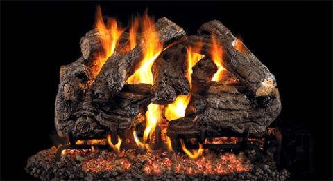 Real Fyre 24" GX4 Burnt Heritage Oak Log Sets - CHHGX4-24
