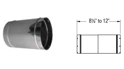 M&G DuraVent 8'' DuraLiner Adjustable Sleeve - 4866 // 8DLR-AS