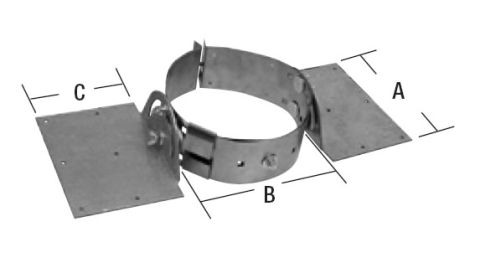 Selkirk MetalBest 5"-8" Ultra-Temp Universal Roof Support Assy URSA
