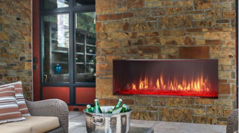 Majestic Lanai 51 Outdoor Gas Fireplace - ODLANAIG-51