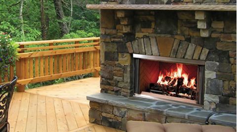 Majestic Montana 36" Outdoor Wood Fireplace - MONTANA-36