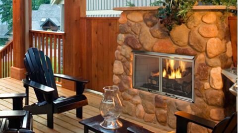 Majestic Villa Gas 36" Outdoor Gas Fireplace - ODVILLAG-36T