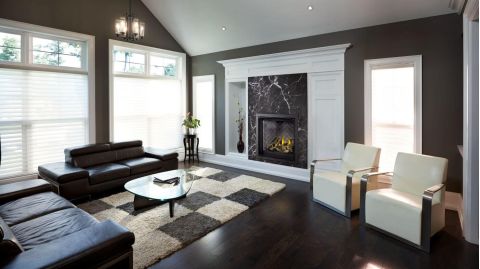 Fireplace in living room