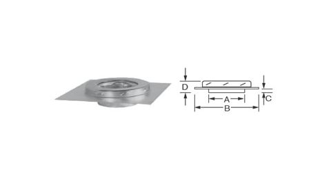 DuraVent 6 DuraTech Premium Anchor Plate  - 6DTP-AP