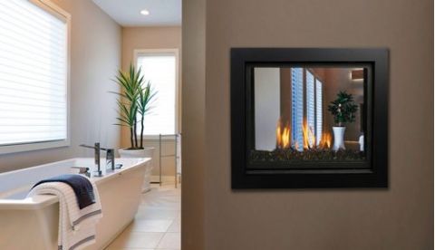 Kingsman See Through Clean View Direct Vent Fireplace - Tempered - MCVST42