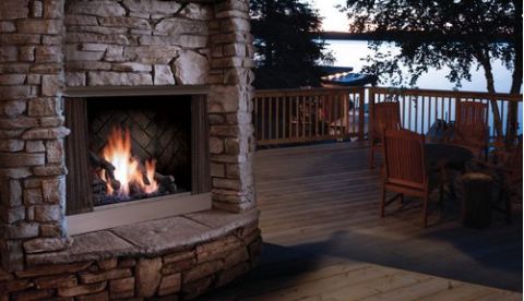 Kingsman Zero Clearance Outdoor Fireplace - 42" WIDE - OFP42