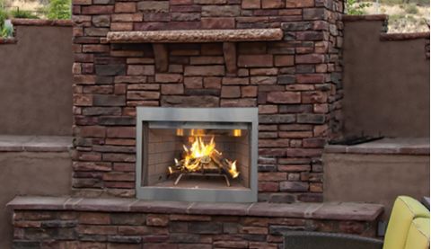 Superior 42" Outdoor Wood-Burning Fireplaces, Paneled - WRE3042