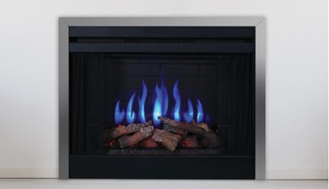 Superior 36" Electric Fireplaces, Radiant, Front View - ERT3036