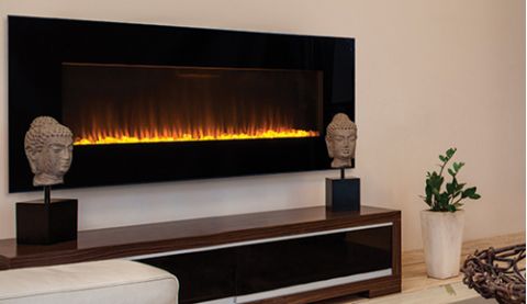 Superior 54" Electric Fireplaces, Radiant, Front View - ERC4054