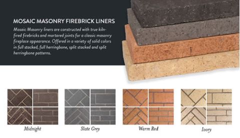 Mosaic Masonry Fireblick Liners