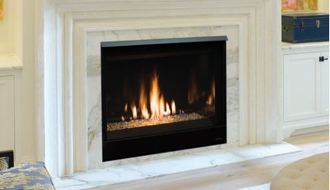 Astria Scorpio CD 40 Direct-Vent Fireplace - Top/Rear Combo - SCORPIOCD40