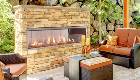Superior 36" Outdoor Vent-Free Fireboxes, Linear - VRE4636