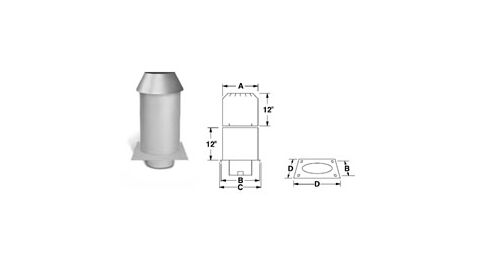 Security Chimneys 6'' Secure Temp ASHT Adjustable Insulated Attic Radiation Shield - 6ARSA